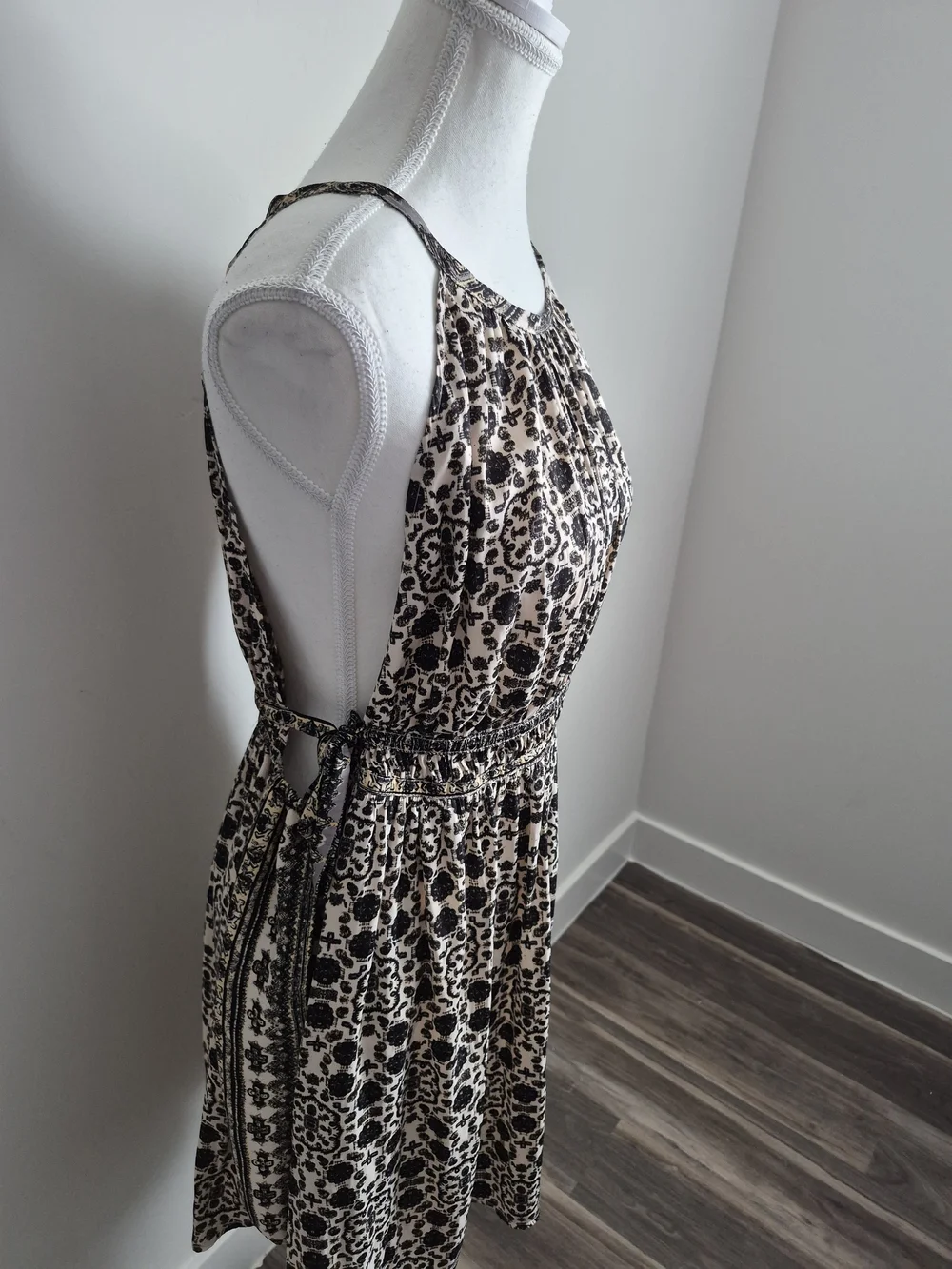 Free People Printed Halter Neck Mini Dress / Romper Size M